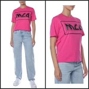 NWT Alexander McQueen McQ Logo Pink T-Shirt